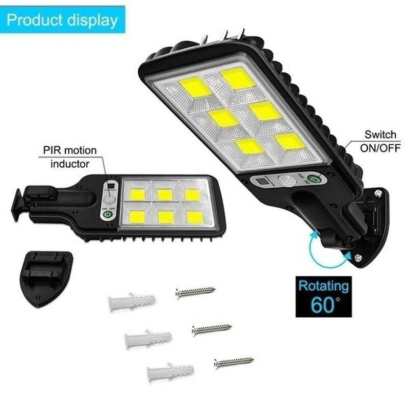 3PCS Outdoor Solar Wall Light LED Motion Sensor