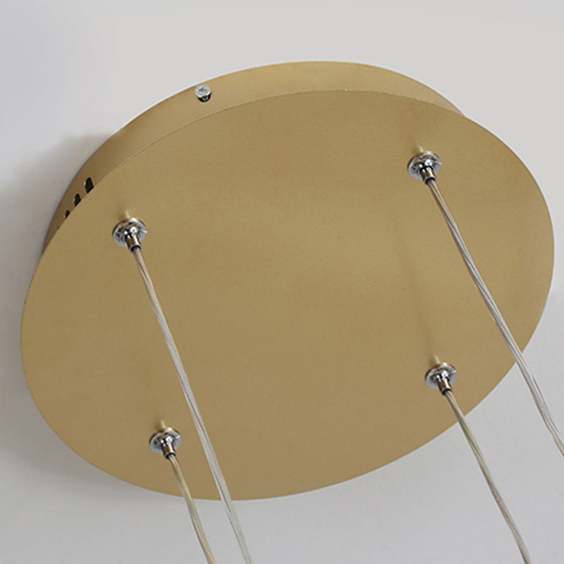 Modern Pendant Light Tir-Circle Black/Gold/Coffee Metal