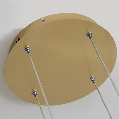 Modern Pendant Light Tir-Circle Black/Gold/Coffee Metal