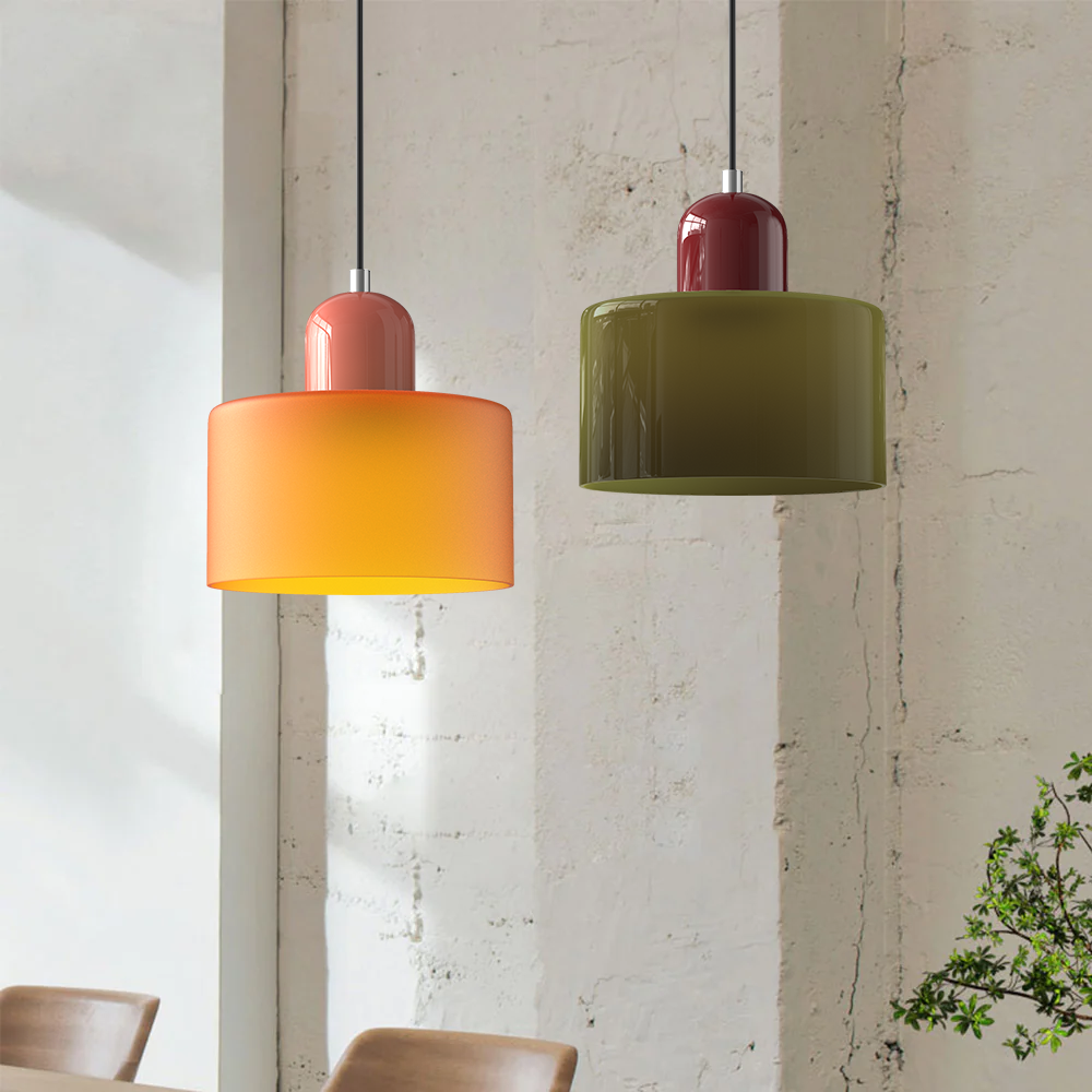 Bauhaus Small Glass Pendant Light