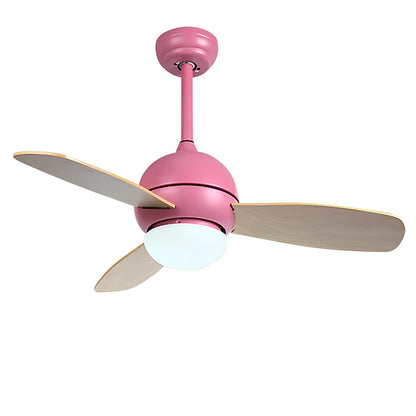 Nordic Minimalist LED Ceiling Paddle Fan with Remote Control Adjustable Wind Speed Fan