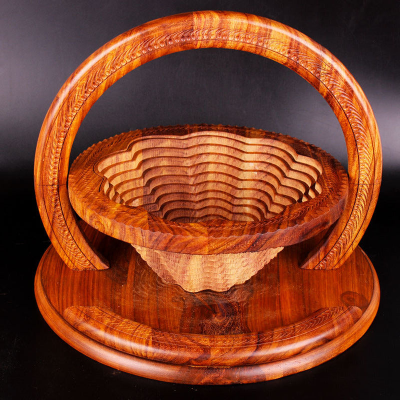 Handmade Timbered Fruit Plate of Artistry