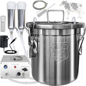 12L Portable Cow Milking Machine With Auto Stop