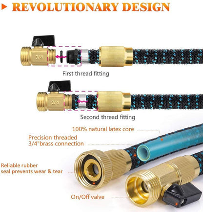Expandable Garden Hose – Flexible, Lightweight & Heavy-Duty with Spray Nozzle
