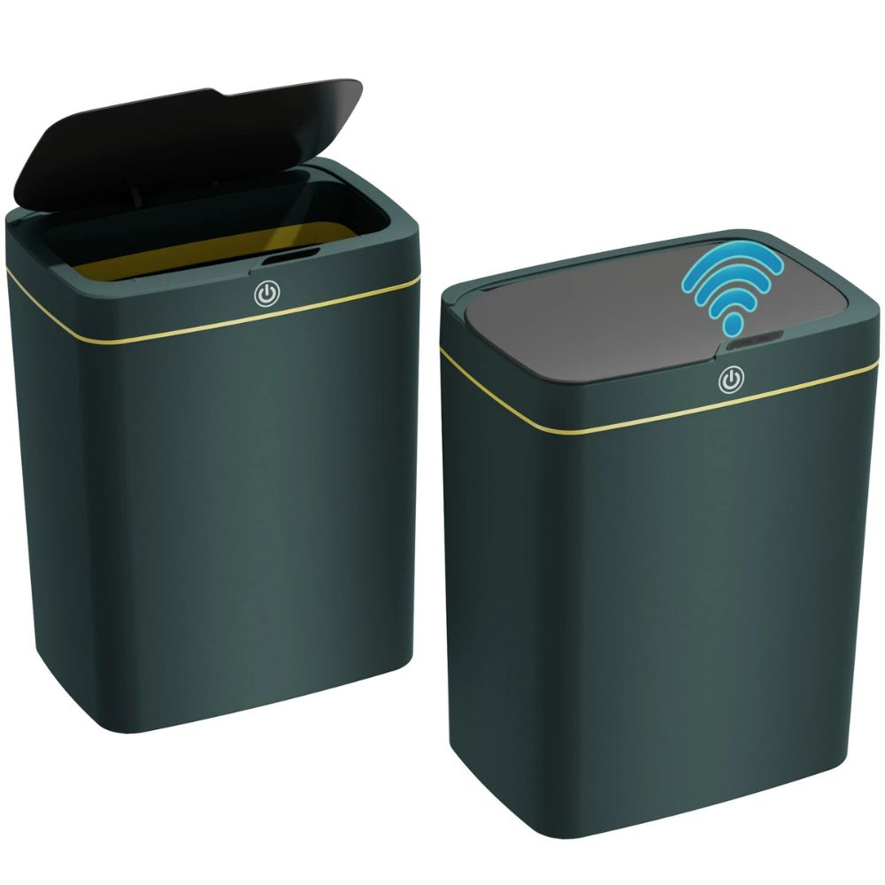 2 Pcs Automatic Touchless Household Trash Can