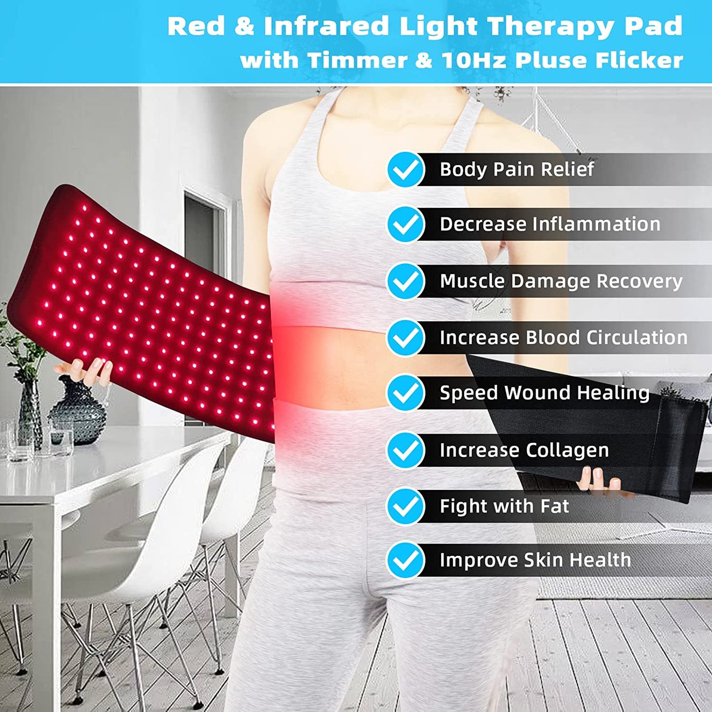 Infrared Pain Relief Pad – Medical-Grade Therapy Belt for Daily Home Use