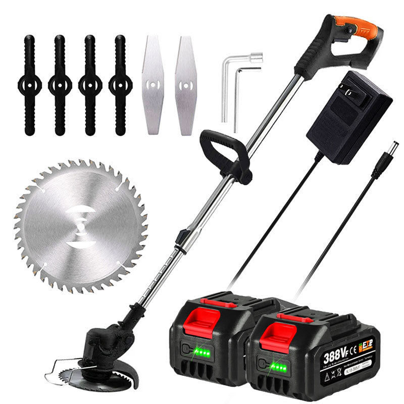 Cordless Grass Strimmer – Battery Powered Garden Trimmer with Steel Blades | Ventayan
