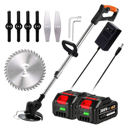 Cordless Grass Strimmer – Battery Powered Garden Trimmer with Steel Blades | Ventayan