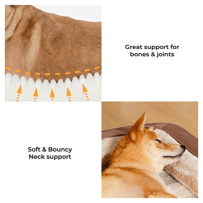 Cozy orthopedic dog sofa made of lambswool