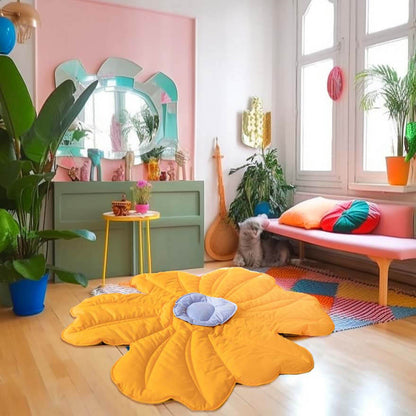 XL Flower Shape Human Mat Dog Blanket