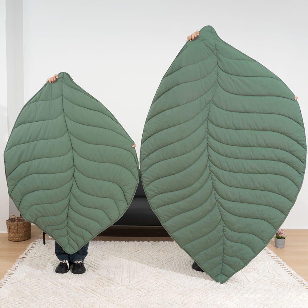 Leaf Shape Human Mat Dog Blanket