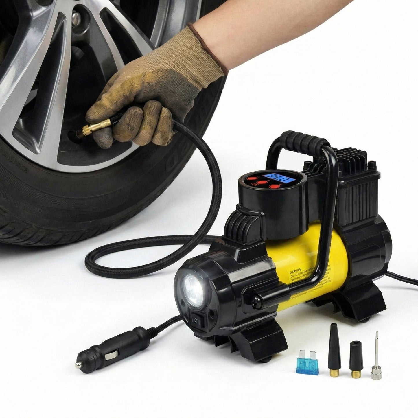 Heavy Duty Portable Tire Air Compressor for Car