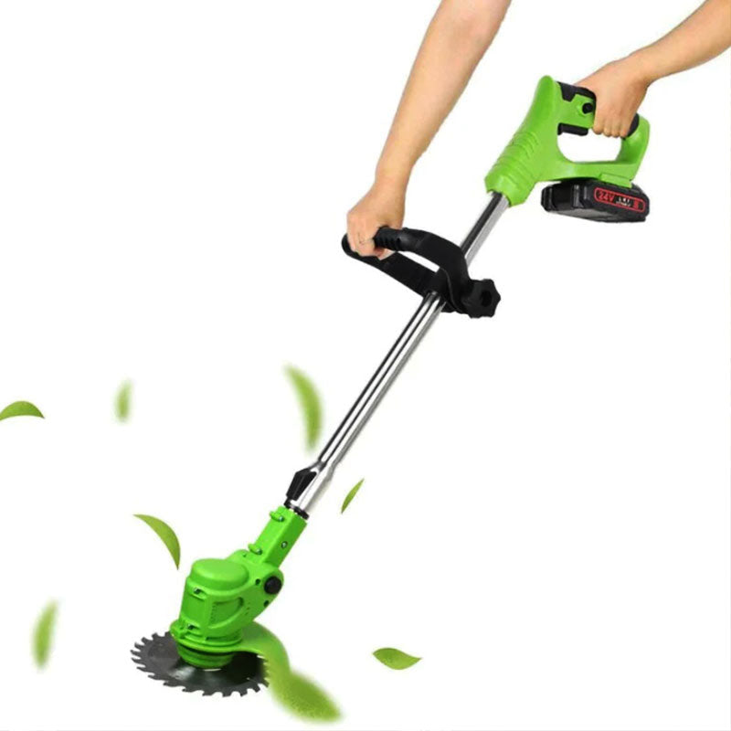 Cordless Grass Strimmer – Battery Powered Garden Trimmer with Steel Blades | Ventayan