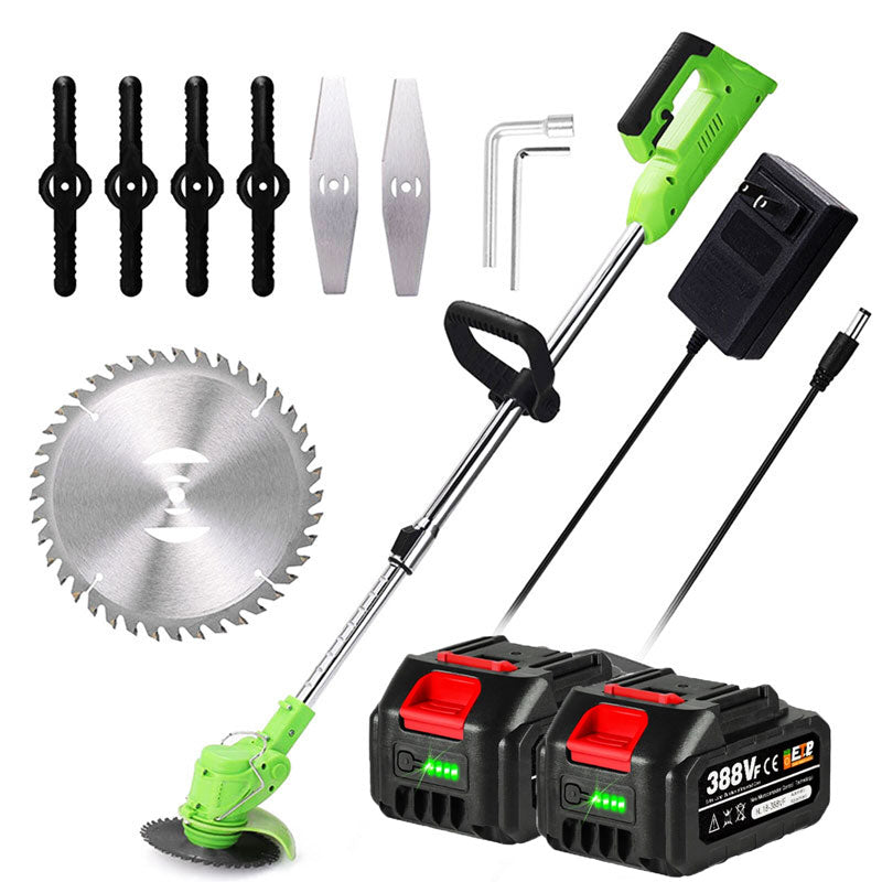 Cordless Grass Strimmer – Battery Powered Garden Trimmer with Steel Blades | Ventayan