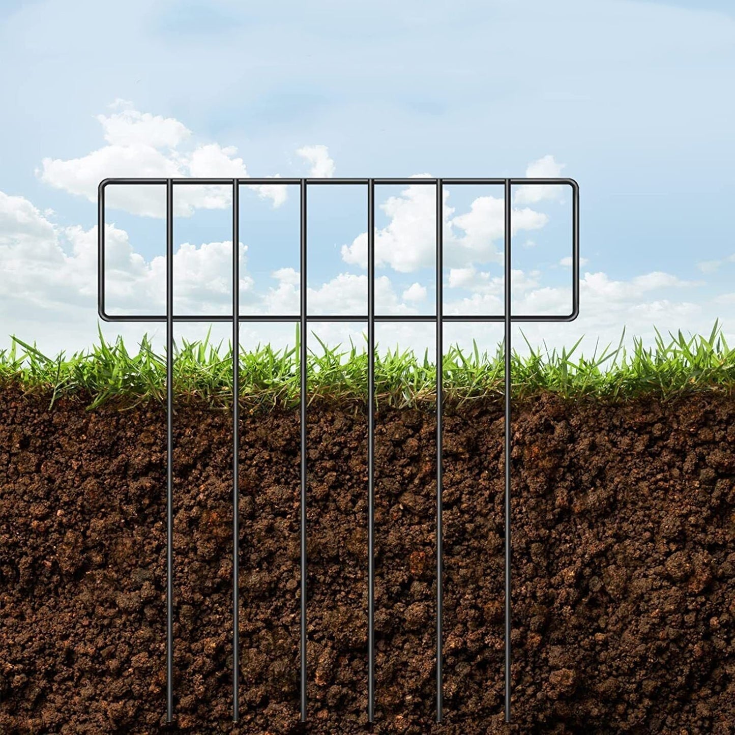 Heavy Duty Outdoor Garden Mounted Metal Dog Barrier Fence