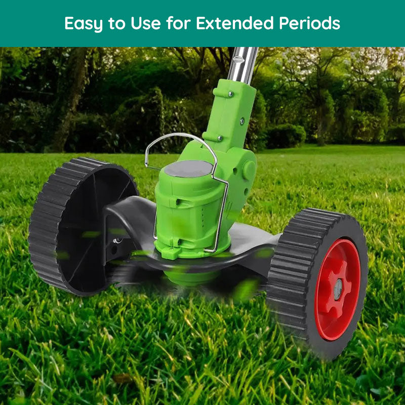 Cordless Grass Strimmer – Battery Powered Garden Trimmer with Steel Blades | Ventayan