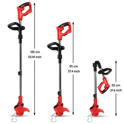 Cordless Grass Strimmer – Battery Powered Garden Trimmer with Steel Blades | Ventayan