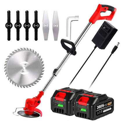 Cordless Grass Strimmer – Battery Powered Garden Trimmer with Steel Blades | Ventayan