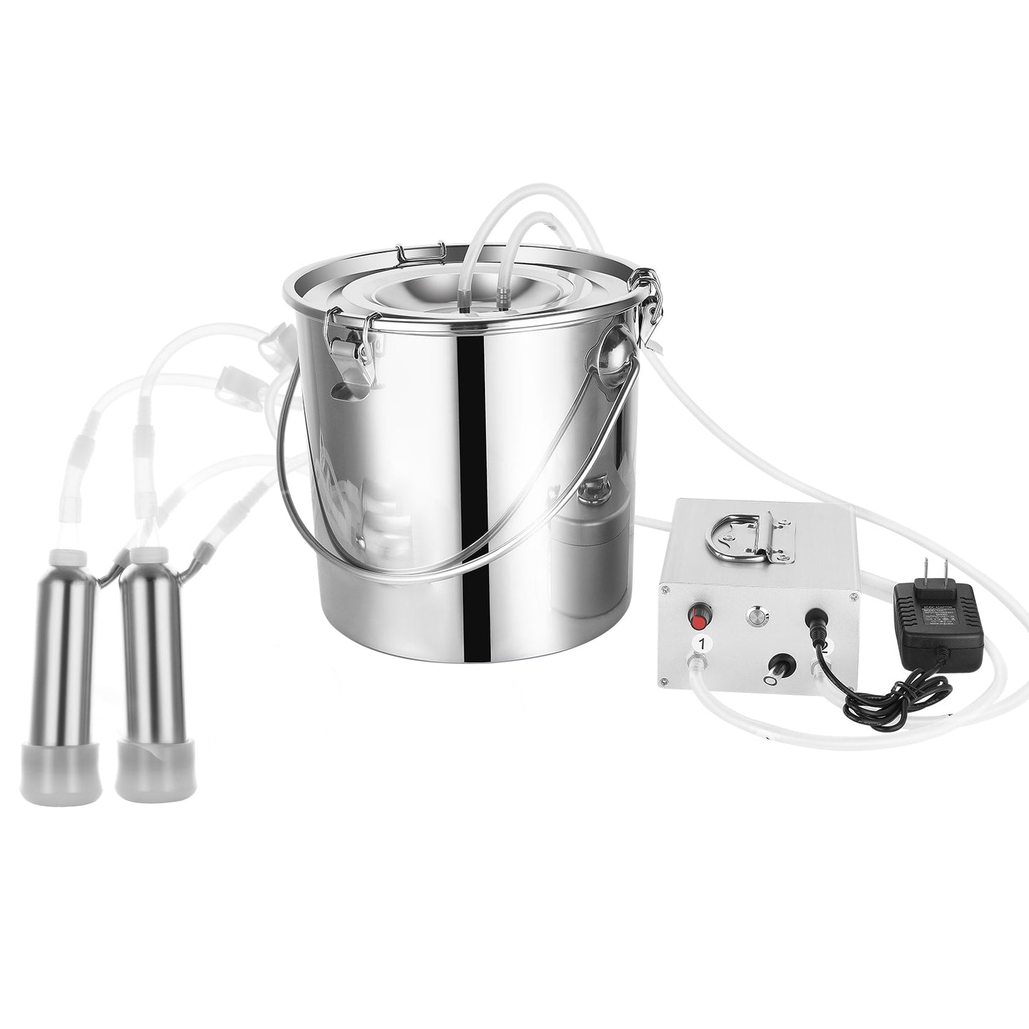 Heavy Duty Cow / Goat Suction Milking Machine Equipment 6L
