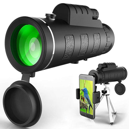 10X Starscope HD Monocular - High Power Monocular With Smartphone Holder & Tripod