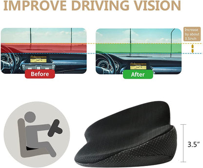 Car Booster Seat Cushion for Adults – Height & Comfort Support Pad