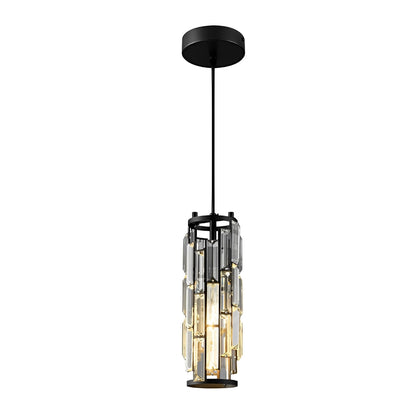 Creative Iron Crystal Glass Industrial Chandelier Pendant Lights Ceiling Lamp