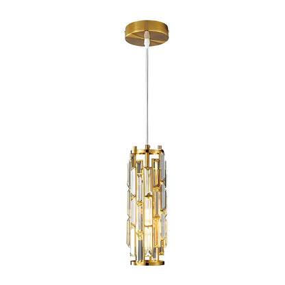Creative Iron Crystal Glass Industrial Chandelier Pendant Lights Ceiling Lamp