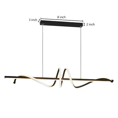 Creative Strip LED Stepless Dimming Kitchen Pendant Lighting Decorative Chandelier Ceiling Lamp Lighting