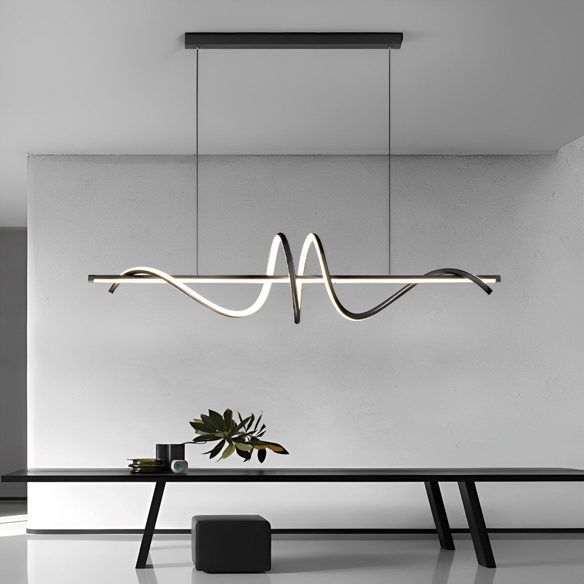 Creative Strip LED Stepless Dimming Kitchen Pendant Lighting Decorative Chandelier Ceiling Lamp Lighting