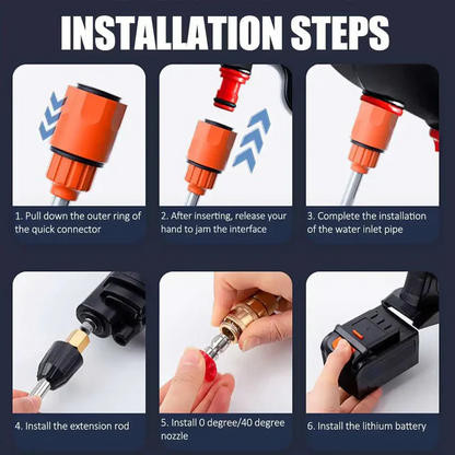 Cordless High Pressure Washer with 2 Batteries | Ventayan