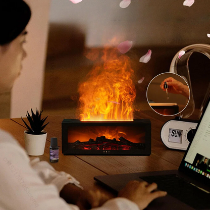 Air Humidifier and Air Purifier with Aromatherapy Flame Effect | Ventayan
