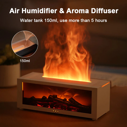 Air Humidifier and Air Purifier with Aromatherapy Flame Effect | Ventayan