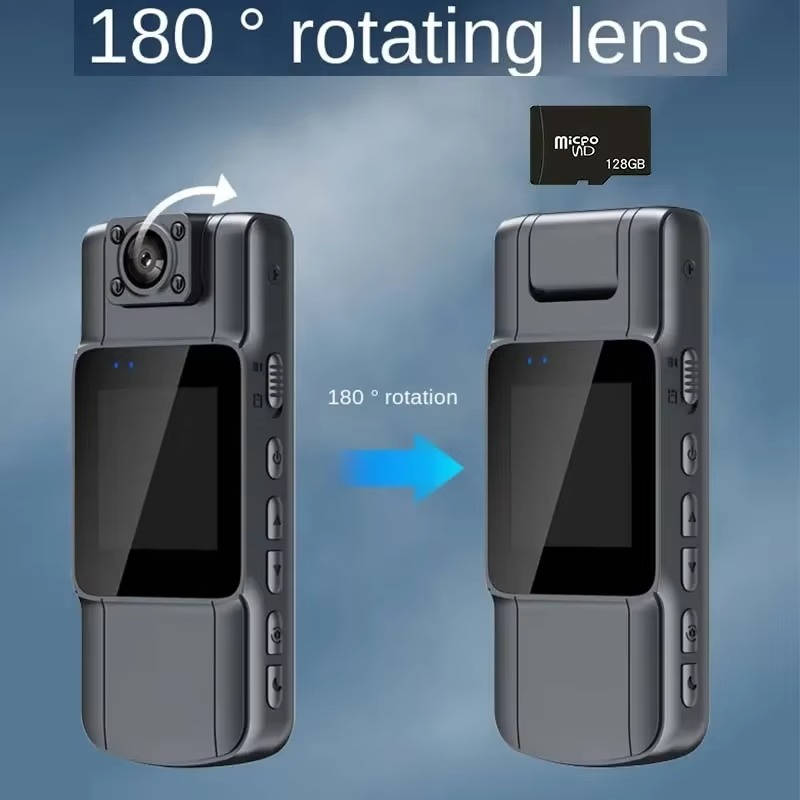 180° police professional body camera with night vision