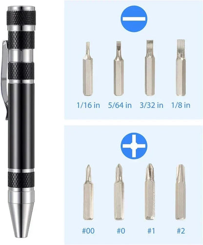 Instant 8-in-1 Pocket Pen Screwdriver