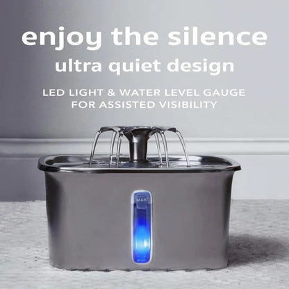 Automatic Stainless Steel Pet Water Fountain for Cats and Dogs | Ventayan