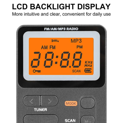Battery Operated AM/FM Pocket Radio – Strong Signal, Best Reception On-the-Go