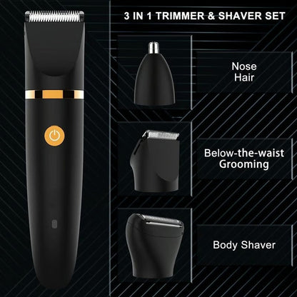 GroomShave | 3-in-1 Electric Body Shaver