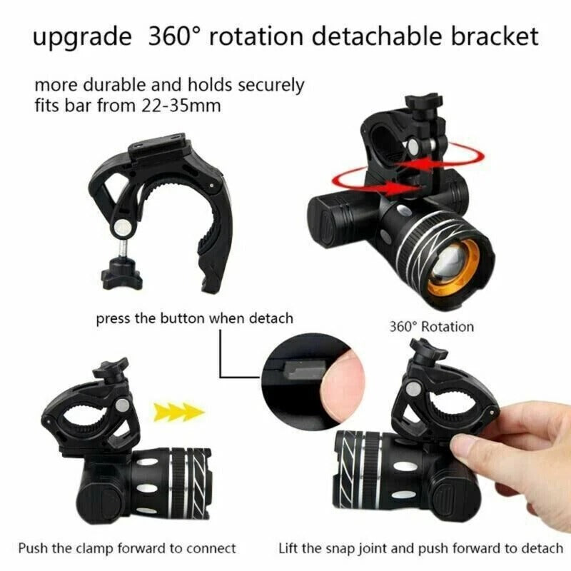 Brightest LED Bike Headlight – Powerful Front Bicycle Light for Night Cycling Safety