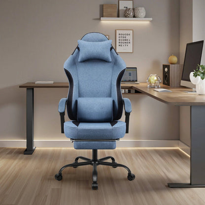 Ergonomic Gaming Chair With Footrest