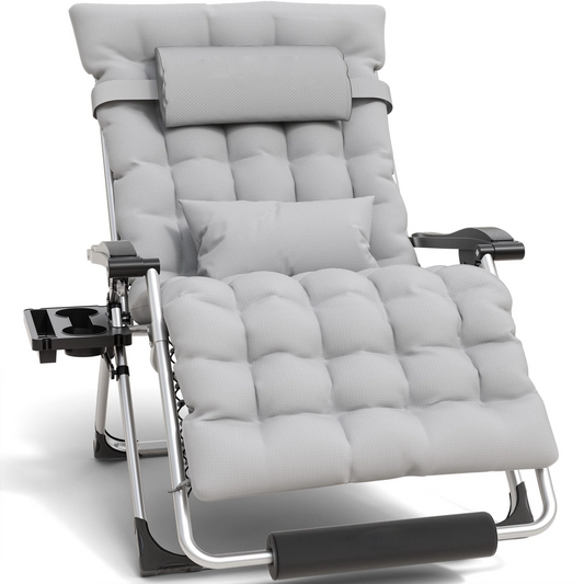 Heavy-Duty Outdoor Folding Lounge Chair – 500LB Capacity Patio Recliner | Ventayan