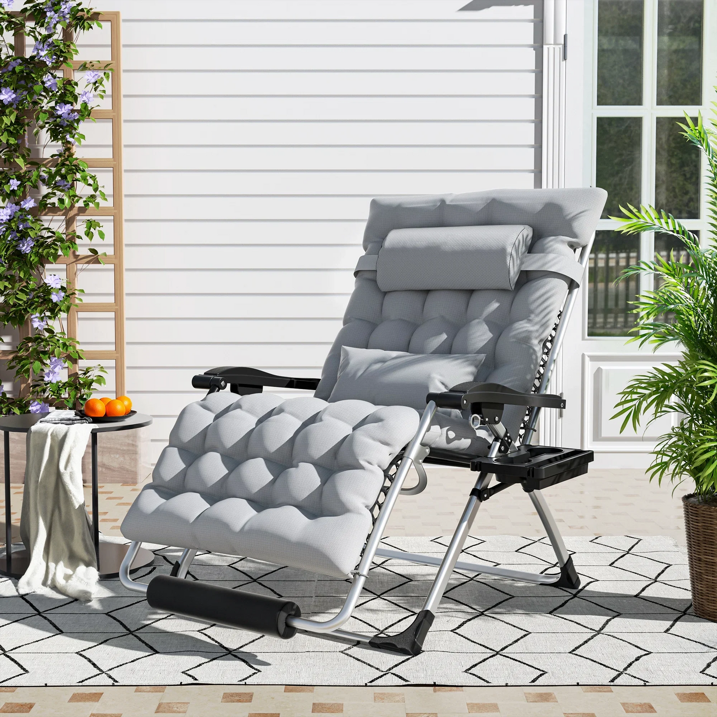 Adjustable Patio Recliner – Heavy-Duty Anti-Gravity Outdoor Lounge Chair | Ventayan