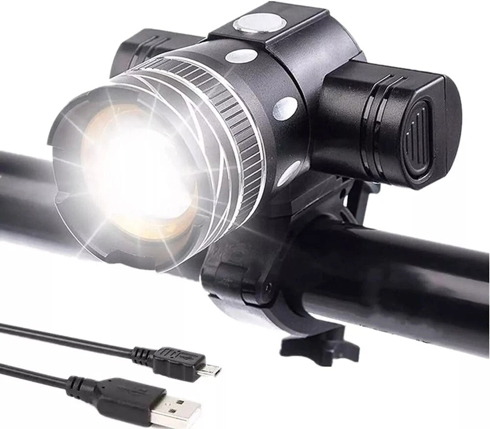 20000LM Rechargeable LED Bicycle Lights Front & Rear Bike Lamp Set