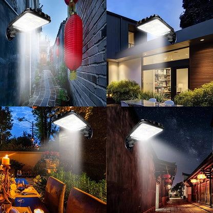3PCS Outdoor Solar Wall Light LED Motion Sensor