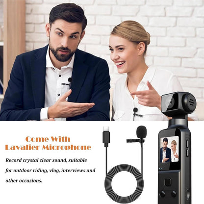 4K Body Camera with External Microphone
