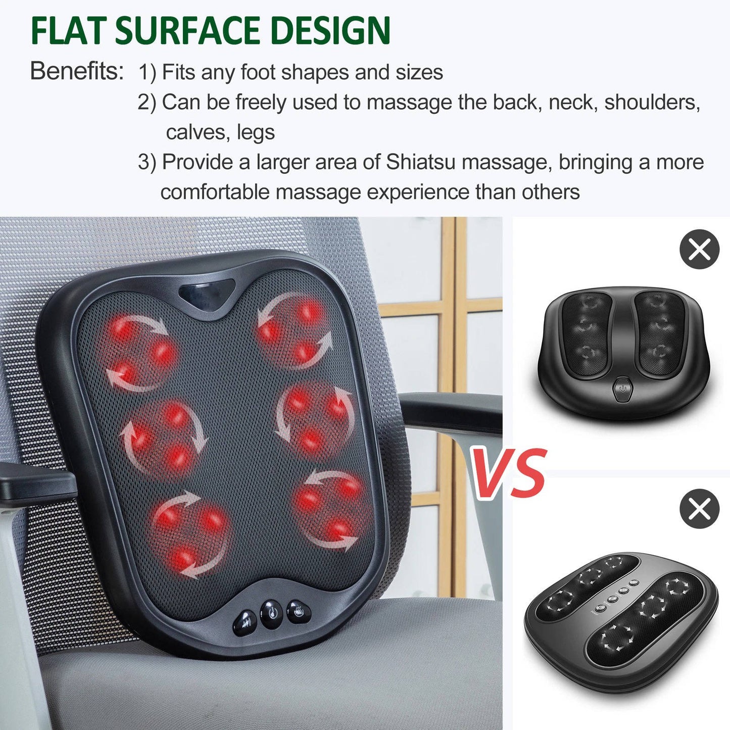 Foot Massager Machine with Heat Deep Kneading