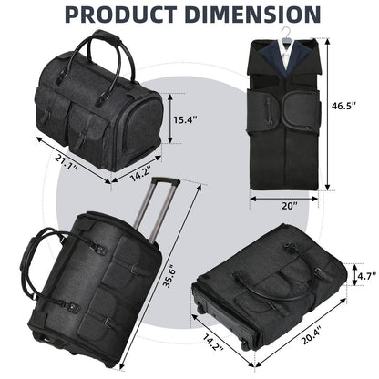 Garment Bag Carry on with Wheels