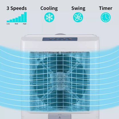 Indoor Outdoor Portable Evaporative Swamp Air Cooler