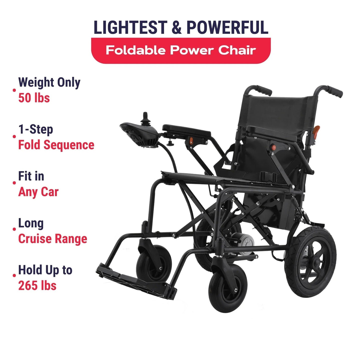 Foldable Electric Wheelchair For Seniors