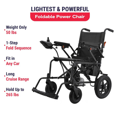 Foldable Electric Wheelchair For Seniors