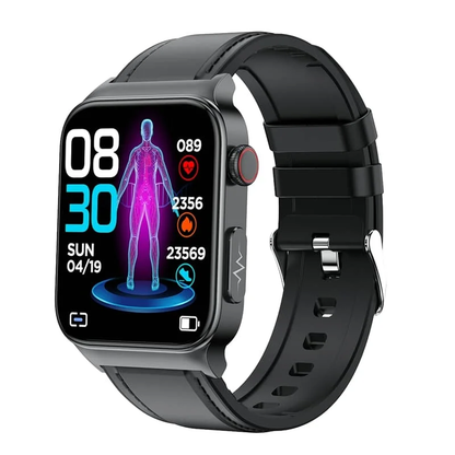 ECG Smartwatch – Blood Pressure, Glucose, Body Temp & Heart Rate Monitor